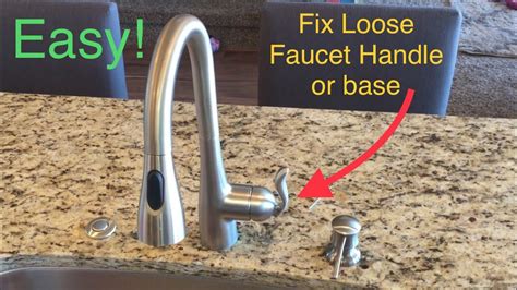 how to tighten a loose moen single handle kitchen faucet handle|DIY: Tightening a loose Moen kitchen faucet handle